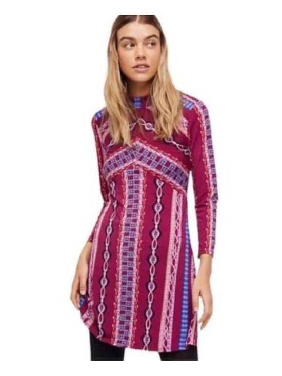 Free People Dresses & Skirts - Free People Stella Mini Dress Long Sleeve Fit & Flare Sz XS